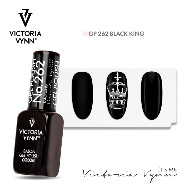 Victoria Vynn - Gel Polish - 262 Black King  - Gellack Svart