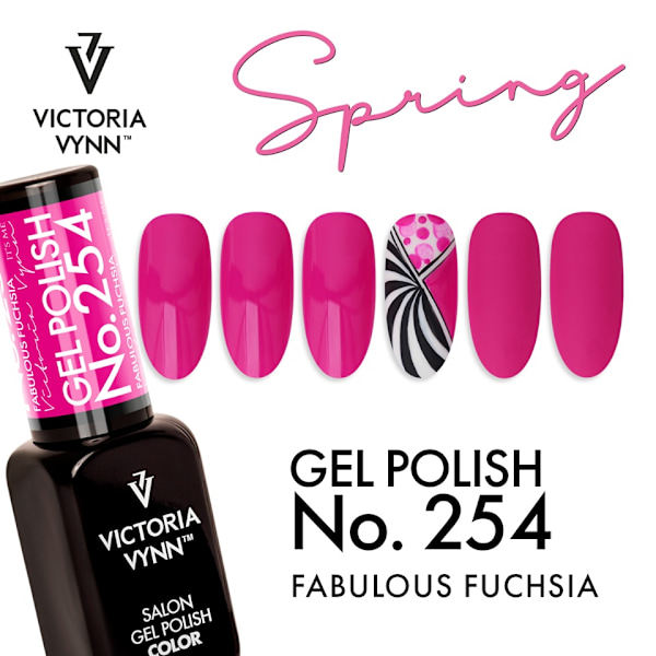 Victoria Vynn - Gel Polish - 254 Fabolous Fuchsia - Gellack Fuchsia