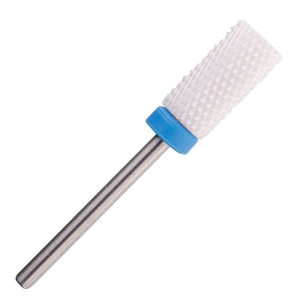 Keramisk slip bits - Vit / Blå - Stor Cylinder - M 3/32 White