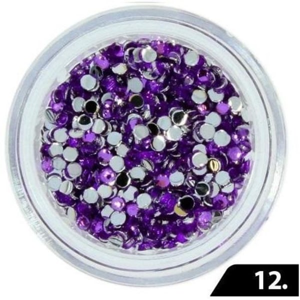 Zirkonsten (Glas) - 1,5 mm - 200 stk - 12 Purple