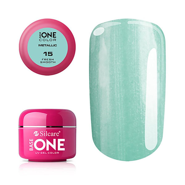 Base One - UV Gel - Metallic -Fresh Glat - 15 - 5g Light green