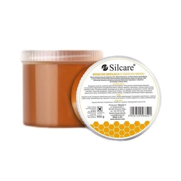 Varmt Vax - Honungs doft - Utvecklat av bivax - Silcare 400 gram Ljusbrun