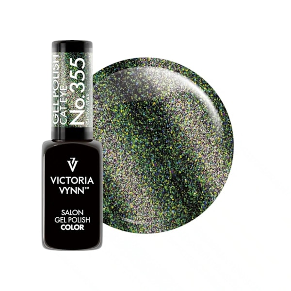 Victoria Vynn - Gel Polish - 355 Glow Star - Cat Eye - Gellack Grön