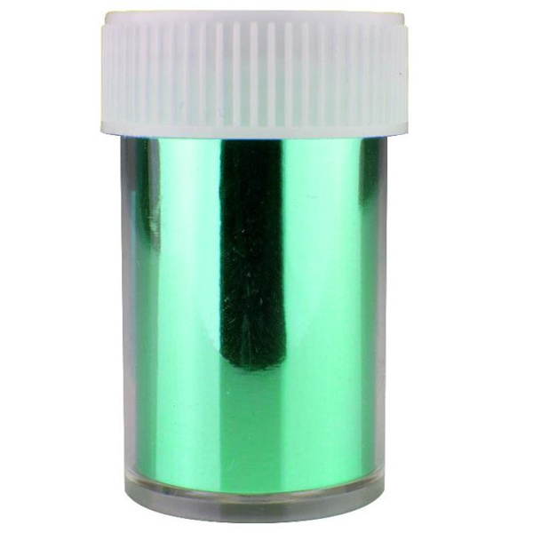 Nagelfolie / folie - för nageldekorationer - Krom - Grön - 1m Grön