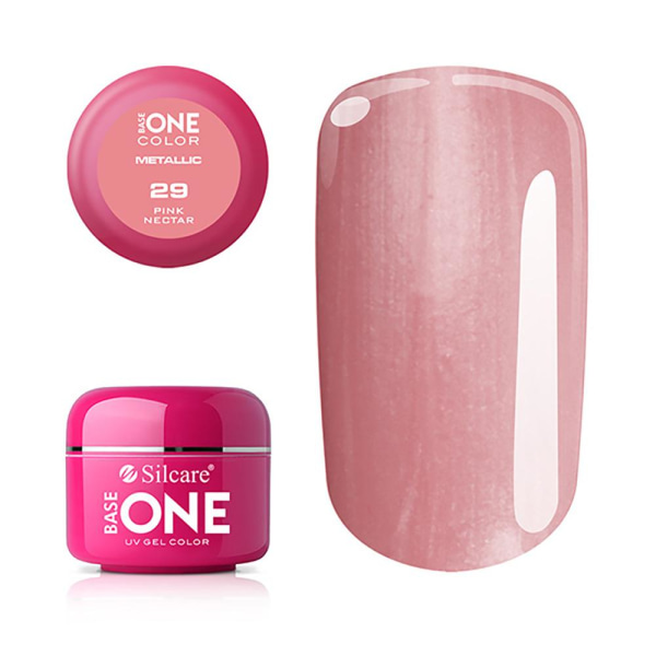 Base One - UV Gel - Metallic - Pink Nectar - 29 - 5g Rosa