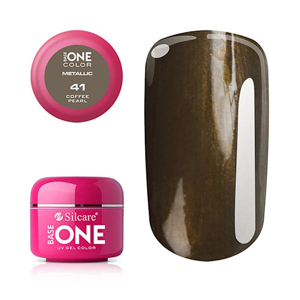 Base One - UV Gel - Metallic - Kaffeperle - 41 - 5g Brown