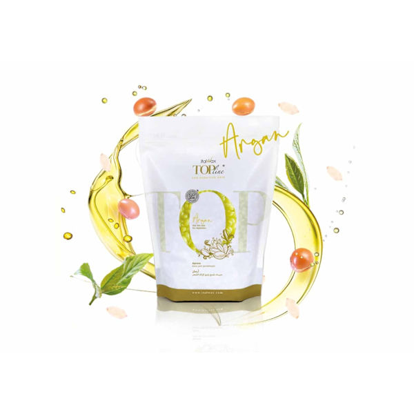 10x750g Top line - Argan - Vax i flingor (Filmvax) - Italwax Gul