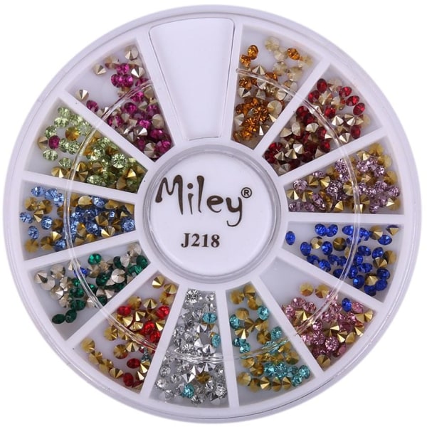 Rundel - Miley - J218 - Kynsikoristeet - Noin: 400 kpl Multicolor