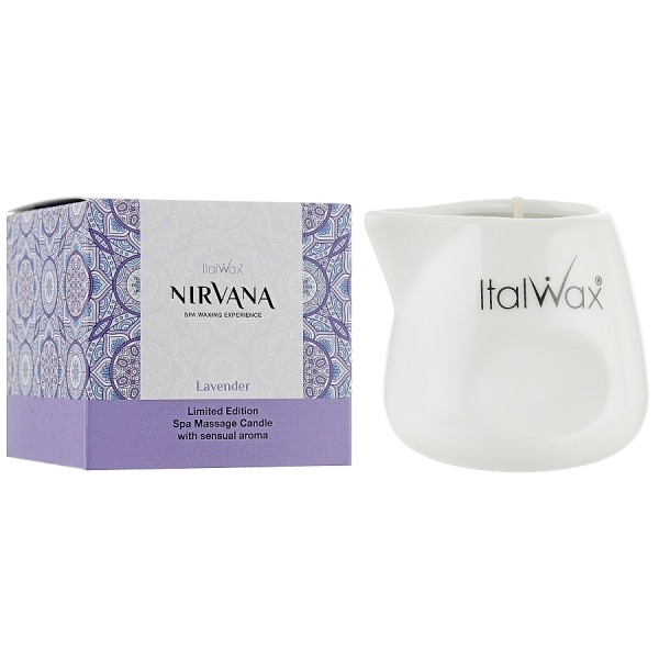 Nirvana - Massageljus - 75 ml - Lavender - Italwax Lila