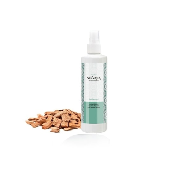 250ml Före vaxning olja - Sandal Wood - Nirvana - Italwax Transparent