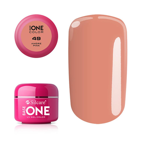 Base one - Farve - UV Gel - Amore Pink - 49 - 5 gram Pink