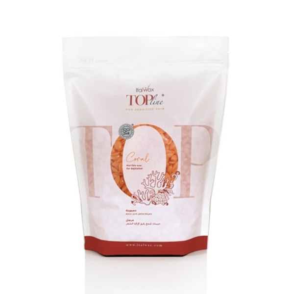 10x750g Top line - Coral - Vax i flingor (Filmvax) - Italwax Orange