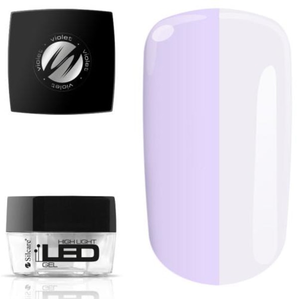 High Light LED Gel - Builder Violet - 15 g - Silcare Purple