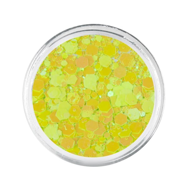 Glitter - Hexagon - Primavera - 03 Gul