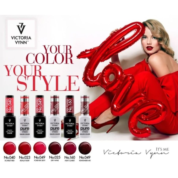 Victoria Vynn - Pure Creamy - 023 Really Ruby - Gel polish Dark red