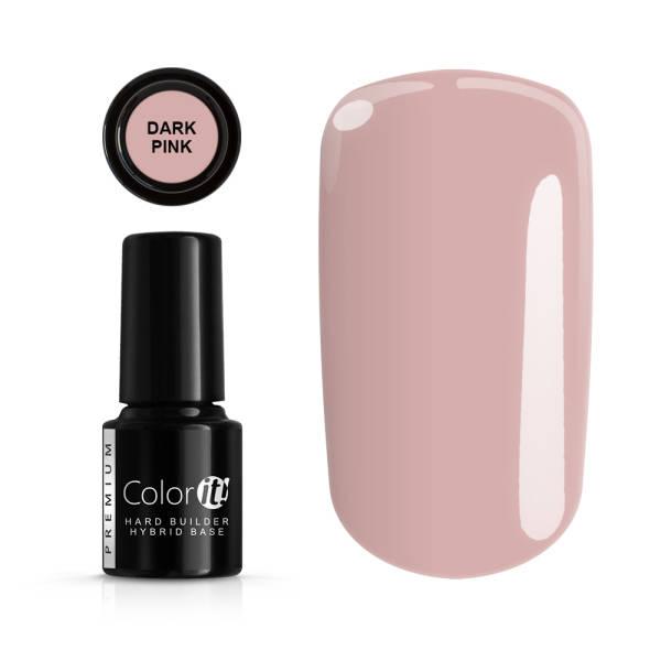 Hybrid Color IT premium - Hård Base - Mørk Pink - Soak off - 6g Light pink