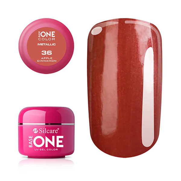 Base One - UV Gel - Metallic - Apple Cinnamon - 36 - 5g Röd