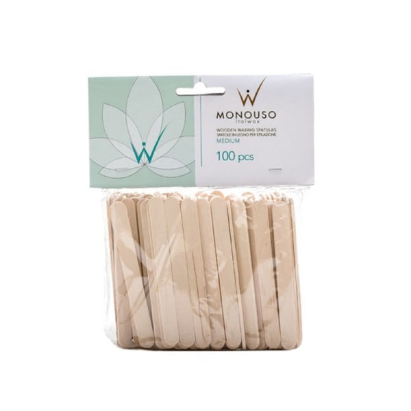 100st Spatula för vaxning - Medium - Monouso - Italwax Träd