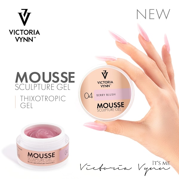 Victoria Vynn - Mousse Sculpture gel - 50ml - Berry Blush 04 Mörkrosa