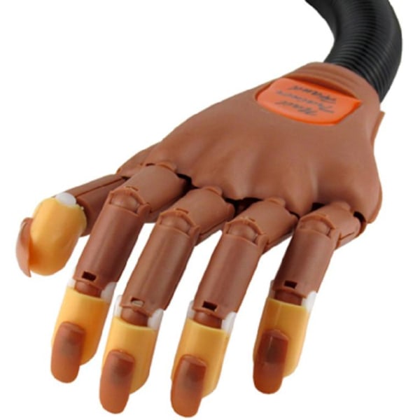 Nail Training Hand / Harjoittele käsi kynsiteknologian asiantuntijoille Brown