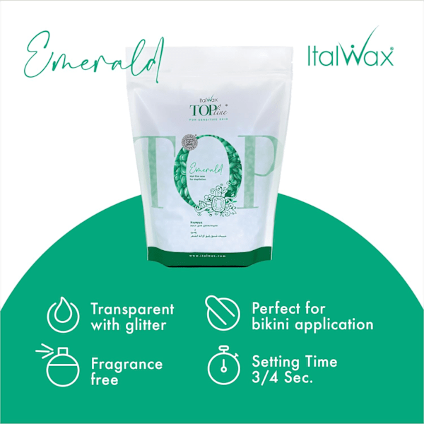 Top line - Emerald - Vax i flingor (Filmvax) - Italwax Yellow