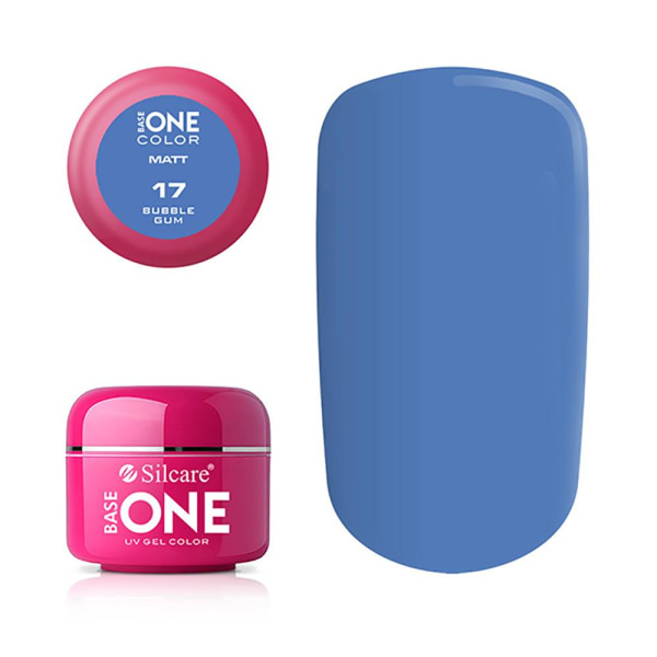 Base One - UV Gel - Matt - Bubble Gum - 17 - 5g Blå