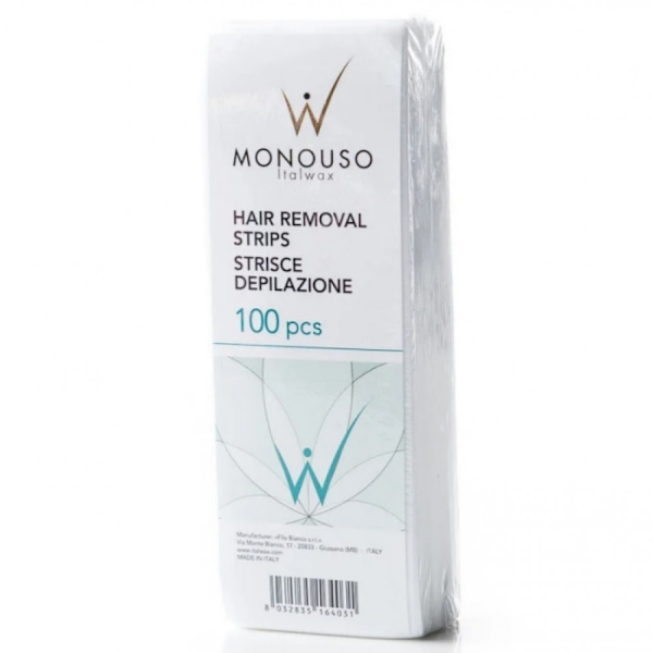 20st Depilation strips för vaxning - Monouso - Italwax White