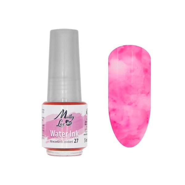 Molly Lac - Vandblæk - Akvarel - 5ml - 27 Pink