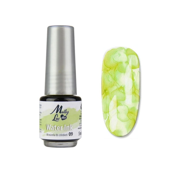 Molly Lac - Vandblæk - Akvarel - 5ml - 09 Lime green