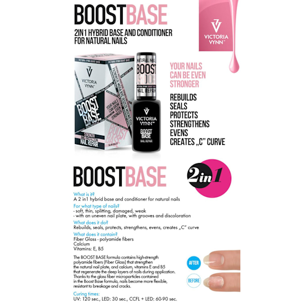 Victoria Vynn - Boost Base 2in1 - 8ml - Nagelreparerare Transparent