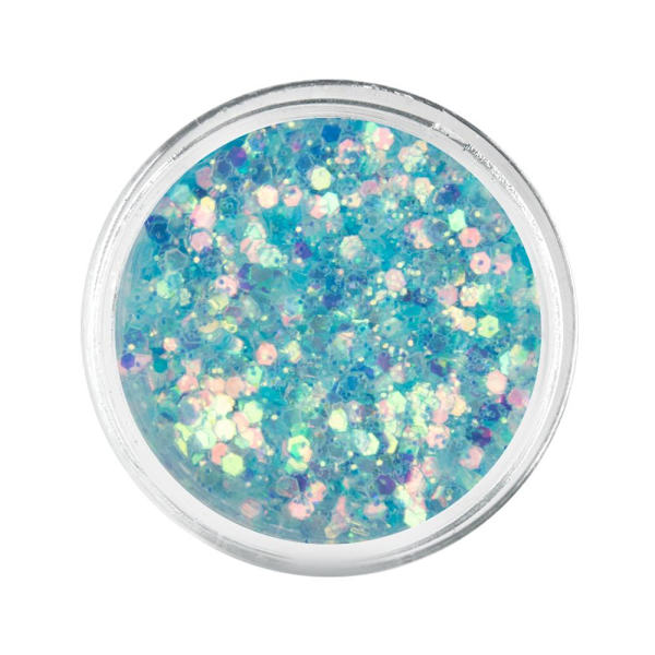 Nagelglitter - Wink Effect - Hexagon - 32 Ljusblå