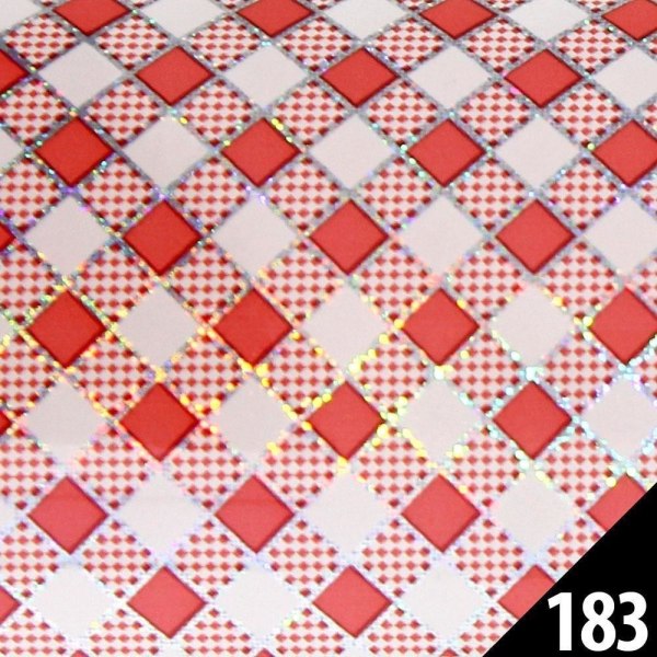 Nagelfolie / folie - för nageldekorationer - #183 - 100 cm multifärg