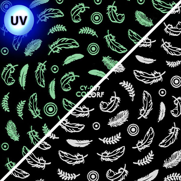 Tarrat - Hehkuvat UV-valossa - CY-007 - Kynsille Multicolor