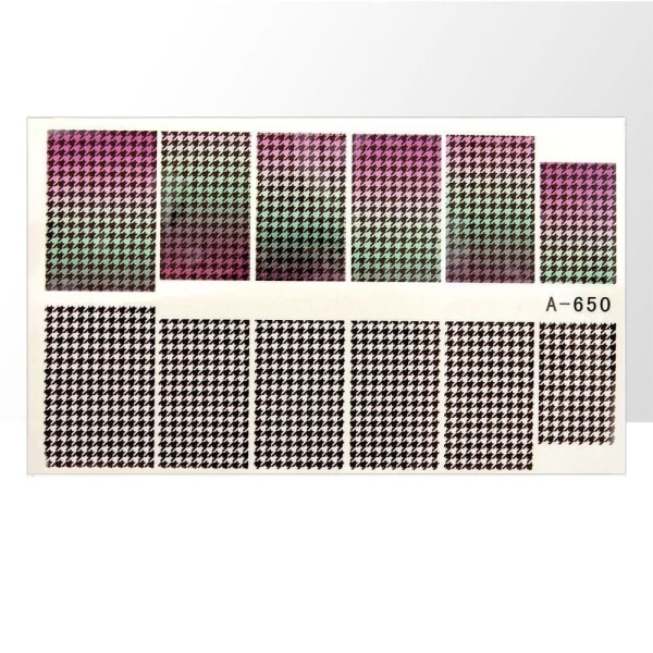 Vattendekaler - A650 - För naglar multifärg