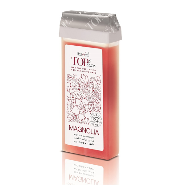 100g Magnolia - Roll on vax - Top Line - Italwax Röd