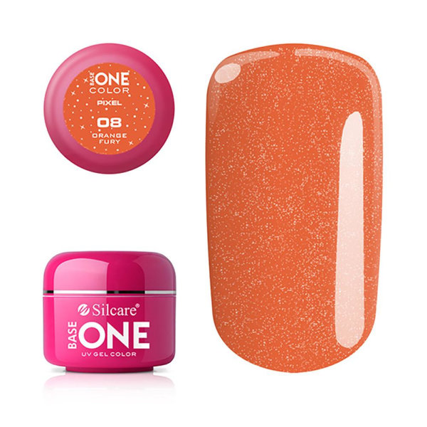 Base One - UV-geeli - Pixel - Orange Fury - 08 - 5 grammaa Orange