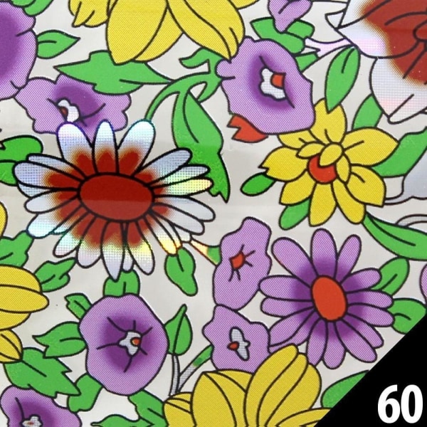 Neglefolie / folie - til neglepynt - #060 - 100 cm Multicolor