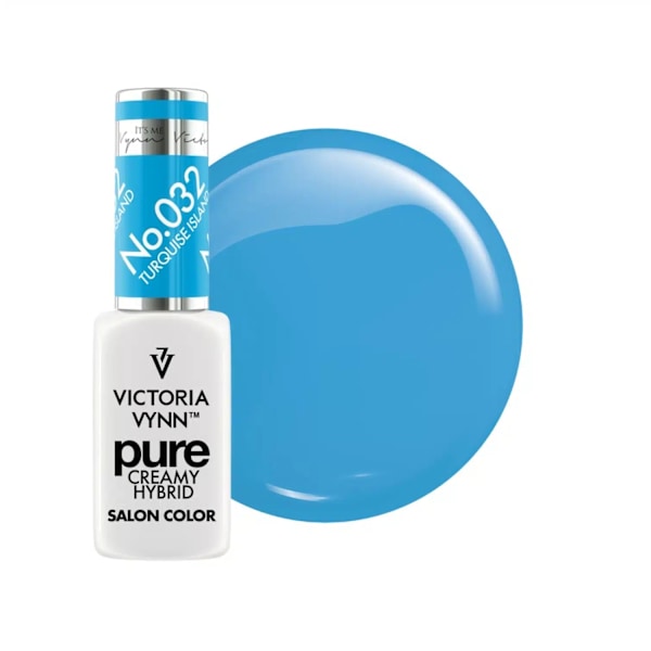 Victoria Vynn - Pure Creamy - 032 Turquoise Island - Gellack Blå