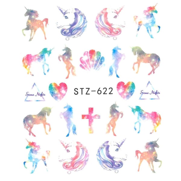 Vesitarrat - Unicorn - STZ-622 - Kynsille Multicolor