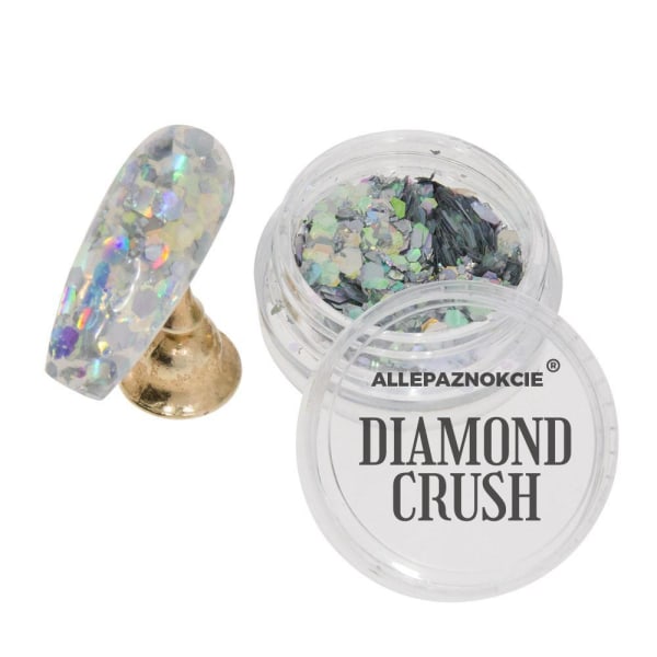 Nail Glitter - Diamond Crush - 05 Silver