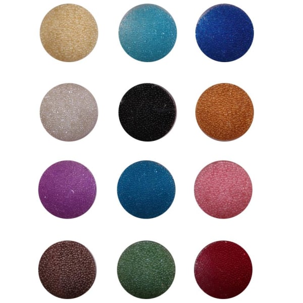 Dekorations set - Kaviarkulor i 12 färger - 3 ml / burk multifärg