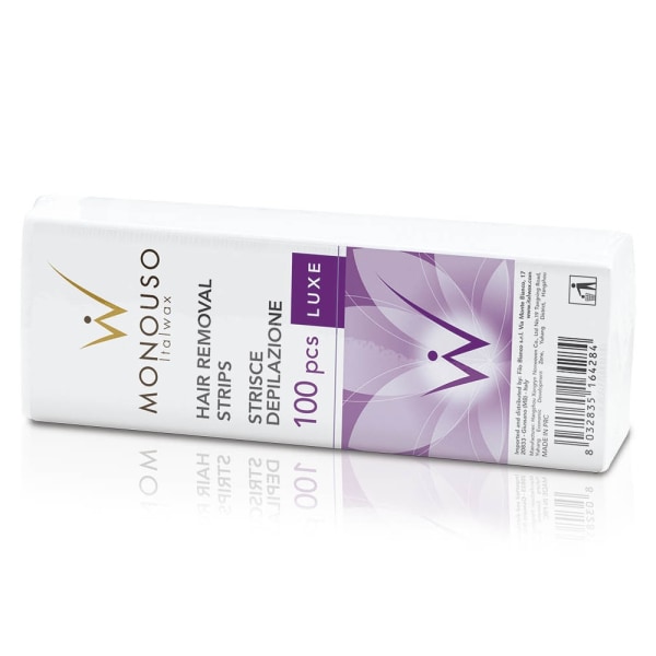 100st Luxe Depilation strips för vaxning - Monouso - Italwax Vit