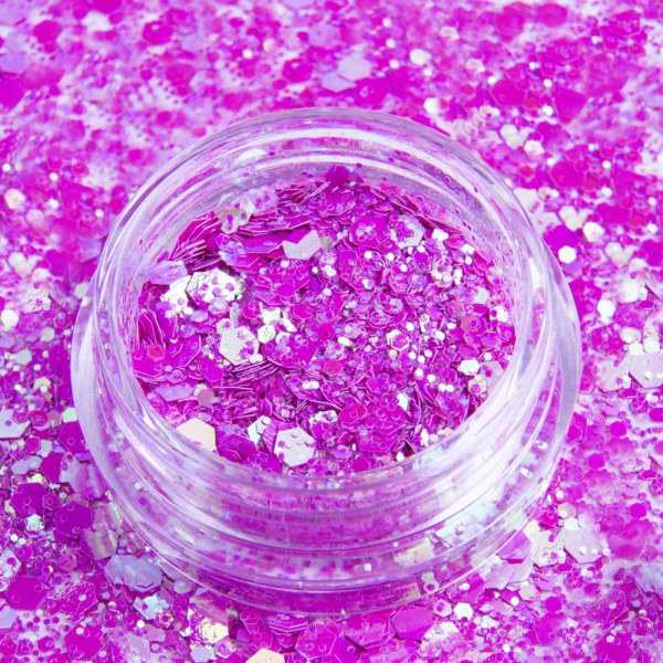 Glitter - kuusikulmio - Primavera - 08 Purple