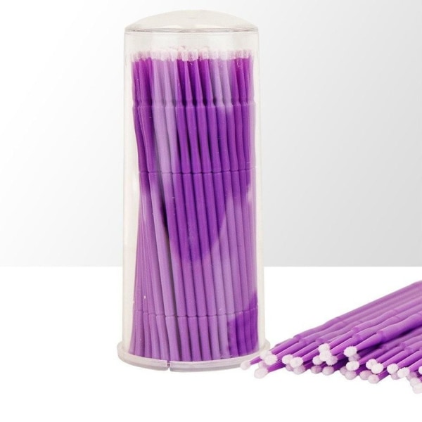 Microtops 100 stk - Eyelash extensions - Lilla Purple