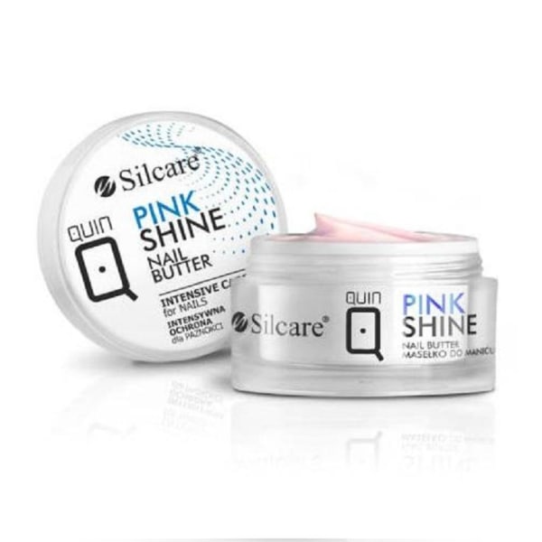 Silcare - Quin - Neglesmør - Pink Shine (Nail Strengthener) - 12ml Pink