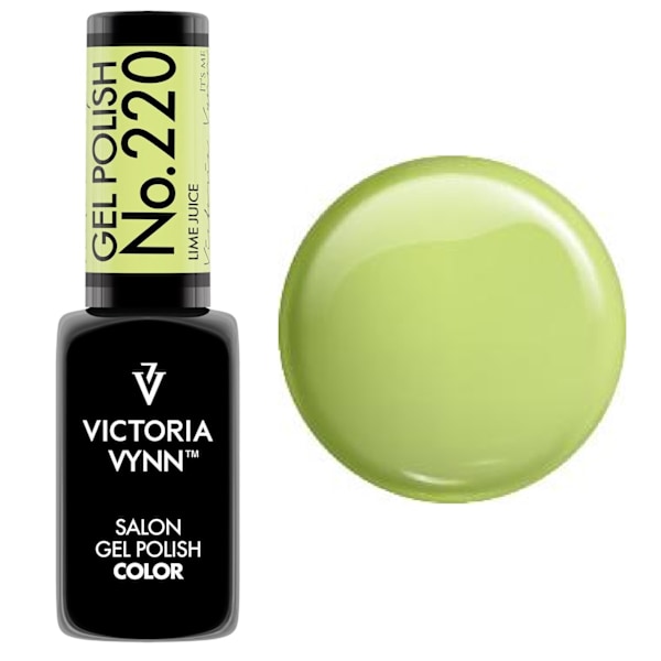Victoria Vynn - Gel Polish - 220 Lime Juice - Gellack Grön gul