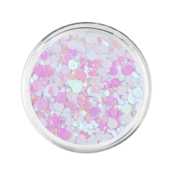 Glitter - Hexagon - Primavera - 01 White