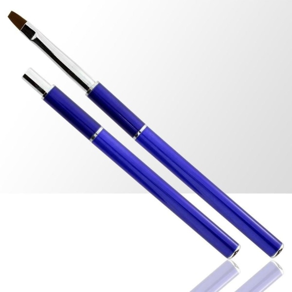 Gelé pensel med kork - Storlek: #6 - Blå Blå