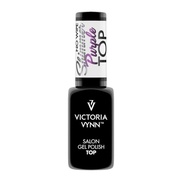 Top coat - Shimmer Purple No Wipe - 8 ml - Victoria Vynn Lila