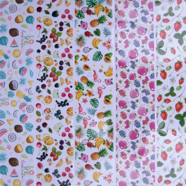 Kynsikalvo / folio - 10 värin sarja - 100 cm / kpl Multicolor